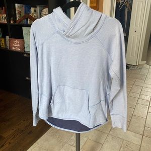 Lululemon hooded pullover size 8 in light blue.